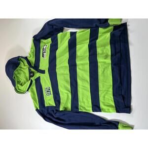Retro team nfl Seattle Seahawks Striped Hoodie L
